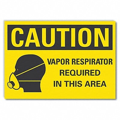 Caution Sign 7in x 10in Non-PVC Polymer