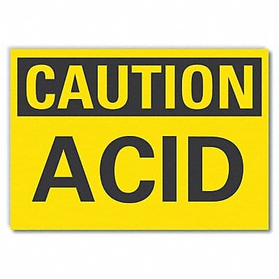 Caution Sign 7in x 10in Non-PVC Polymer