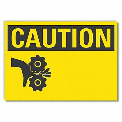 Caution Sign Blank 7inx10in Non-PVC