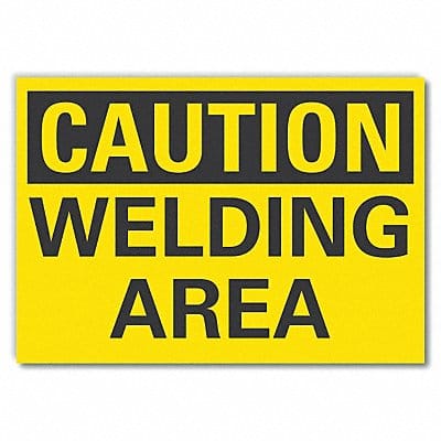 Caution Sign 7inx10in Non-PVC Polymer