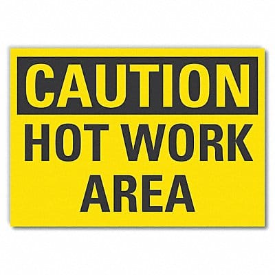 Caution Sign 7inx10in Non-PVC Polymer