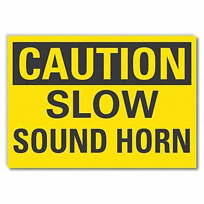 Caution Sign 7inx10in Non-PVC Polymer