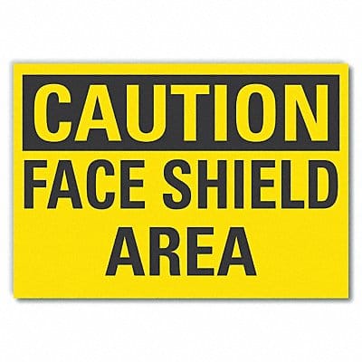 Caution Sign 7in x 10in Non-PVC Polymer