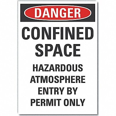 Danger Sign 10 in x 7 in Non-PVC Polymer