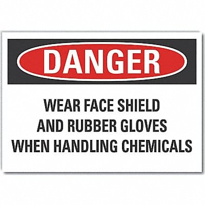 Danger Sign 7 inx10 in Non-PVC Polymer