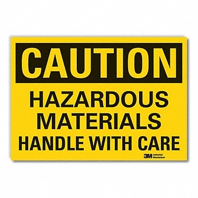 Caution Sign 7in x 10in Non-PVC Polymer