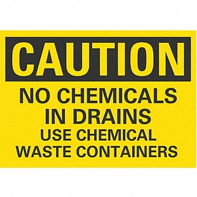 Caution Sign 7in x 10in Non-PVC Polymer