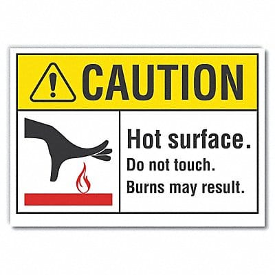 Caution Sign 7in x 10in Non-PVC Polymer