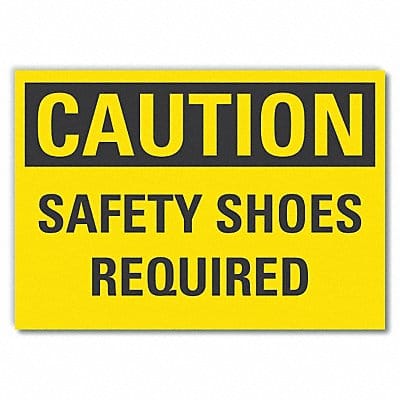 Caution Sign 7inx10in Non-PVC Polymer