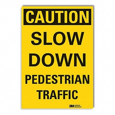 Caution Sign 10inx7in Non-PVC Polymer