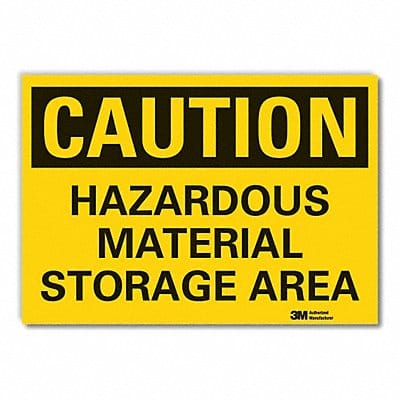 Caution Sign 7inx10in Non-PVC Polymer