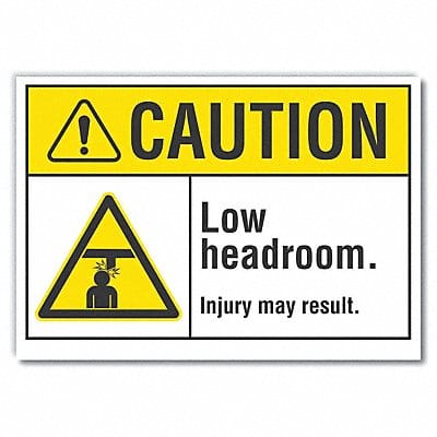 Caution Sign 10in x 14in Non-PVC Polymer