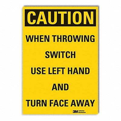 Caution Sign 10in x 7in Non-PVC Polymer