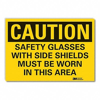 Caution Sign 7in x 10in Non-PVC Polymer