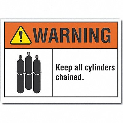 Warning Sign 10inx14in Non-PVC Polymer