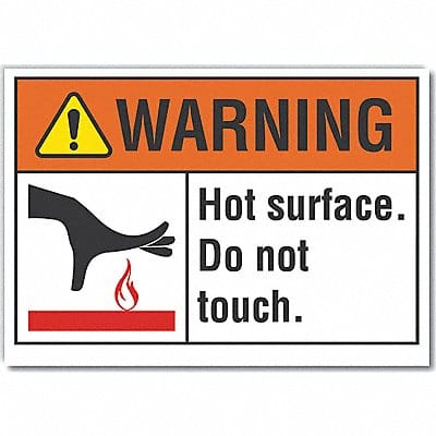 Warning Sign 10inx14in Non-PVC Polymer