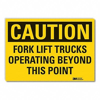 Caution Sign 10inx14in Non-PVC Polymer