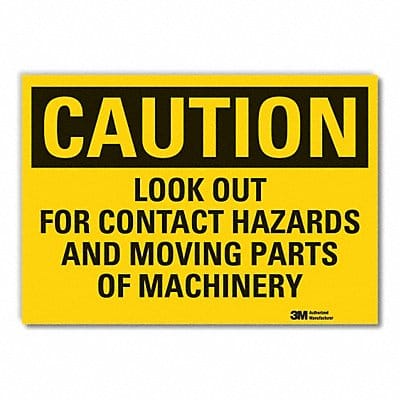 Caution Sign 10in x 14in Non-PVC Polymer