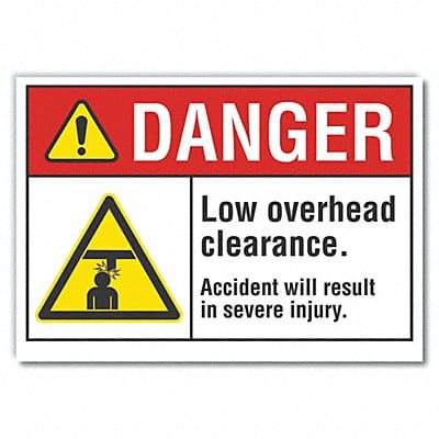 Danger Sign 10inx14in Non-PVC Polymer