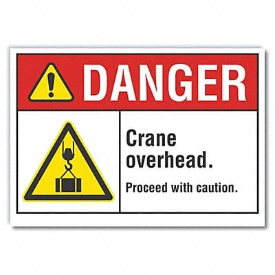 Danger Sign 10inx14in Non-PVC Polymer