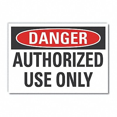 Danger Sign 10in x 14in Non-PVC Polymer