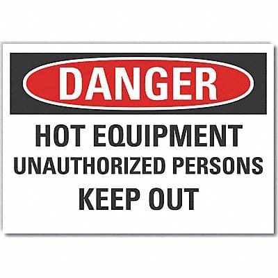 Danger Sign 10in x 14in Non-PVC Polymer