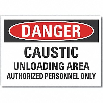 Danger Sign 10in x 14in Non-PVC Polymer