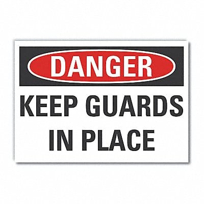 Danger Sign 10in x 14in Non-PVC Polymer