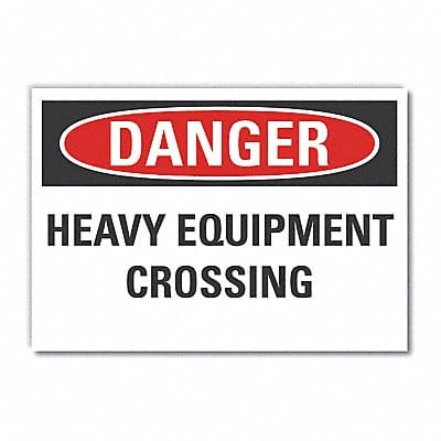 Danger Sign 10inx14in Non-PVC Polymer