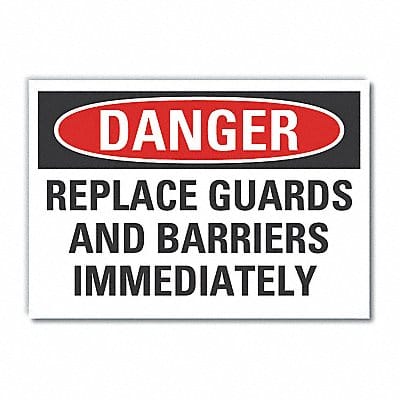 Danger Sign 10in x 14in Non-PVC Polymer