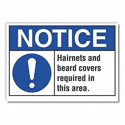 Notice Sign 10 x 14 in Non-PVC Polymer