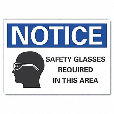 Notice Sign 10in x 14in Non-PVC Polymer