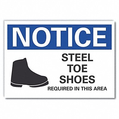 Notice Sign 10inx14in Non-PVC Polymer