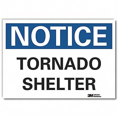 Notice Sign 10in x 14in Non-PVC Polymer