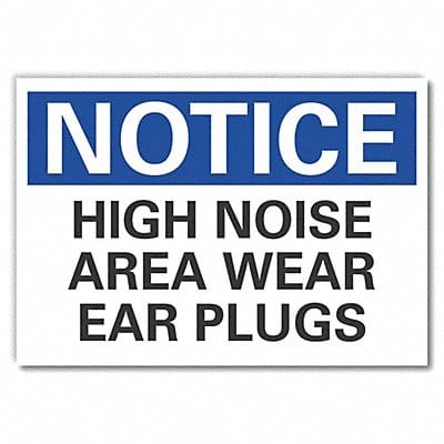 Notice Sign 10in x 14in Non-PVC Polymer