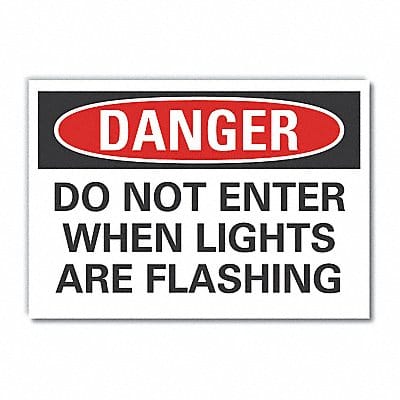 Danger Sign 10in x 14in Non-PVC Polymer