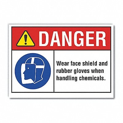 Danger Sign 10in x 14in Non-PVC Polymer