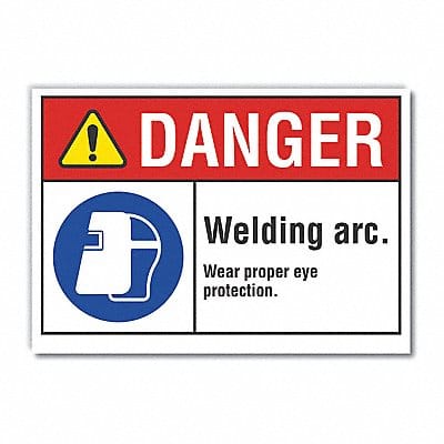 Danger Sign 10in x 14in Non-PVC Polymer