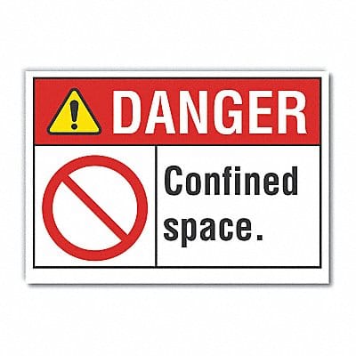 Danger Sign 10inx14in Non-PVC Polymer