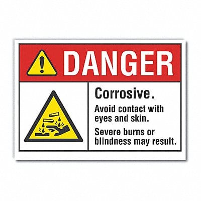 Danger Sign 10in x 14in Non-PVC Polymer