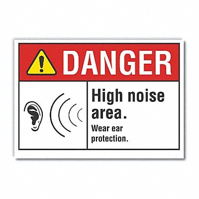 Danger Sign 10in x 14in Non-PVC Polymer