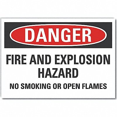 Danger Sign 10in x 14in Non-PVC Polymer