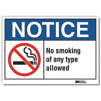 Notice Sign 10in x 14in Non-PVC Polymer