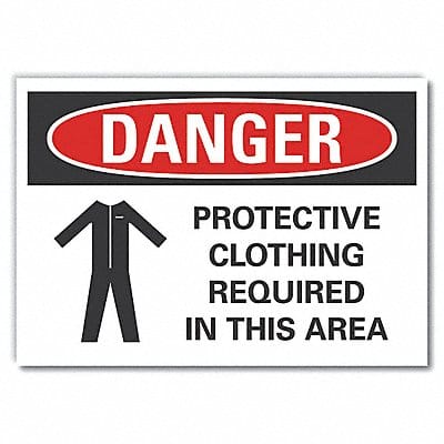 Danger Sign 10in x 14in Non-PVC Polymer