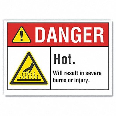 Danger Sign 10in x 14in Non-PVC Polymer