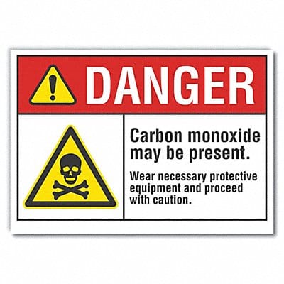 Danger Sign 10in x 14in Non-PVC Polymer