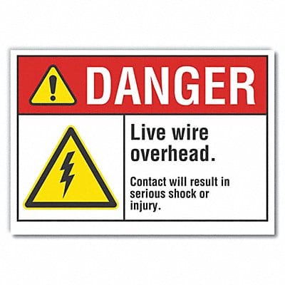 Danger Sign 10inx14in Non-PVC Polymer