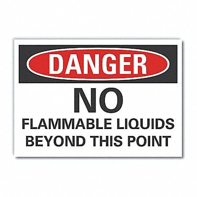 Danger Sign 10in x 14in Non-PVC Polymer