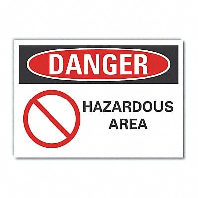 Danger Sign 10inx14in Non-PVC Polymer