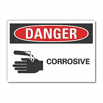 Danger Sign 10in x 14in Non-PVC Polymer